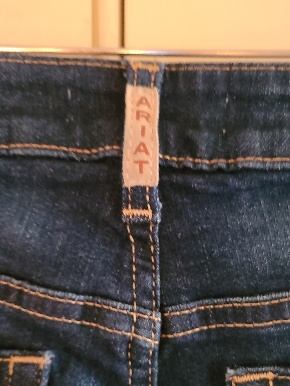 Ariat Real Denim High Rise Ballary Bootcut Jeans Dark Wash Cowgirl - Picture 12 of 17